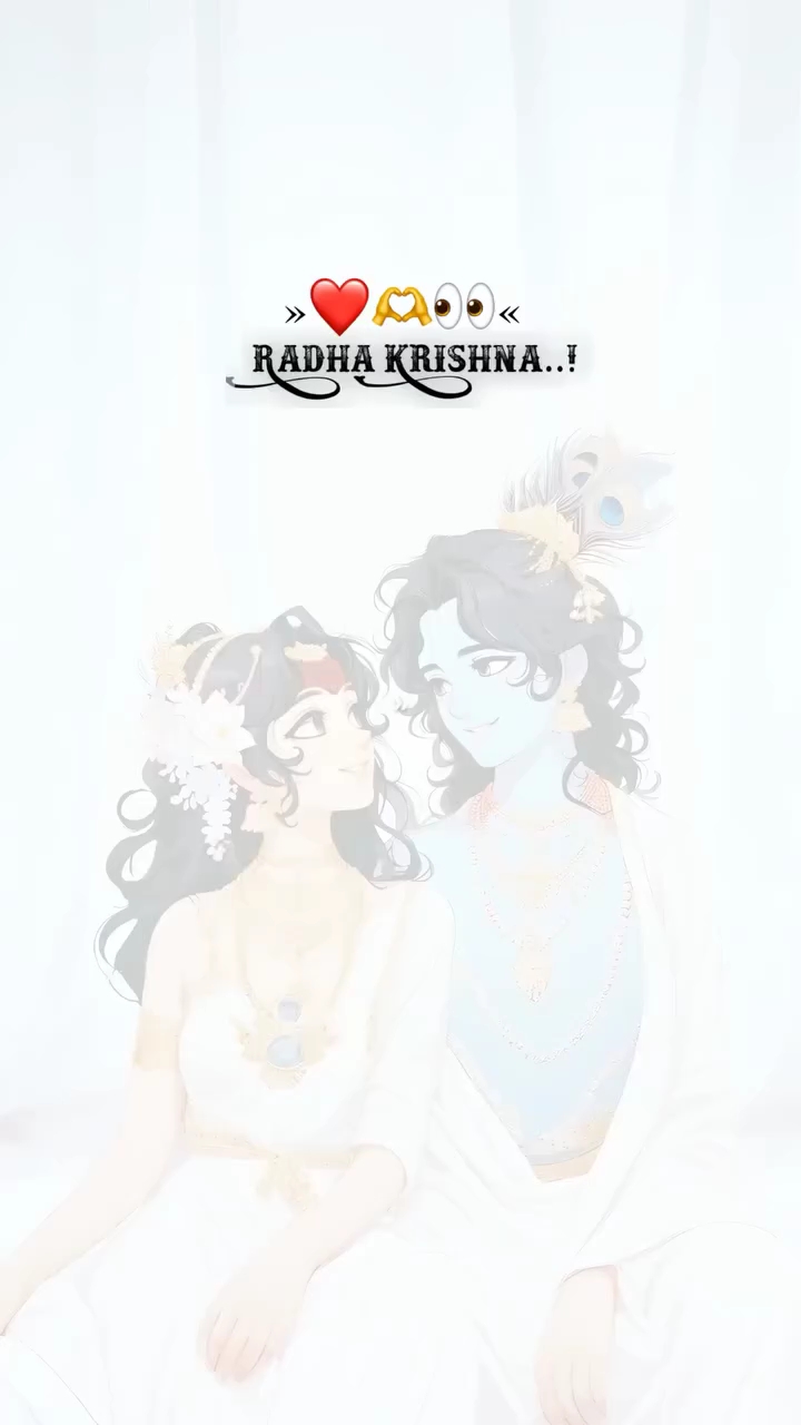 Radha Krishna White Dress Status ❤️🙏 | Radha Krishna..! | Cute Love Status