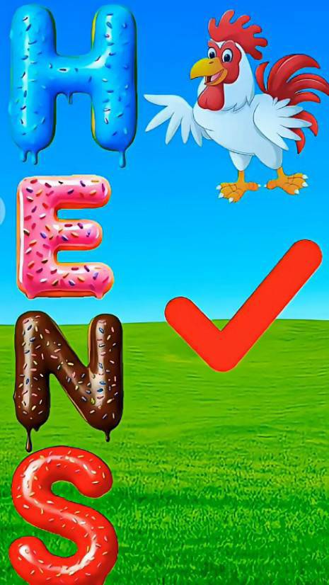 ​Can You Match The Right Letters? 🧩 | Learn HENS Spelling | Kids Puzzle Video