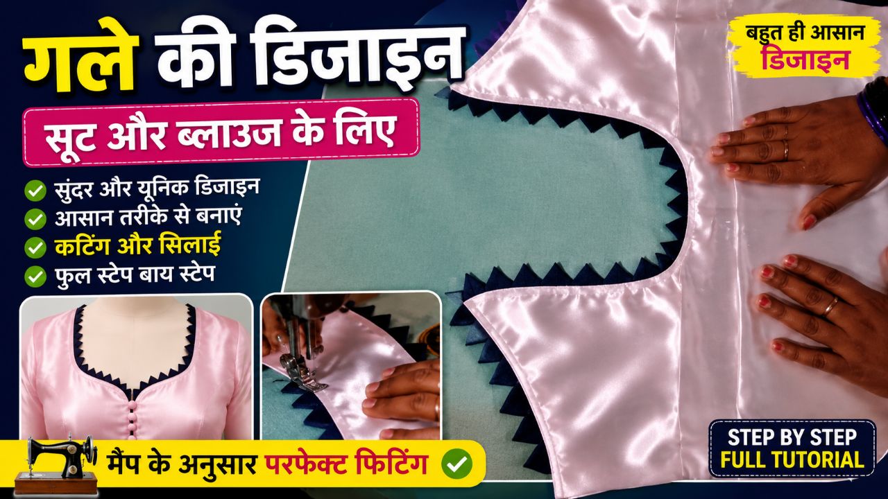 Neck design/gale ki design cutting and stitching #pratibhamishra