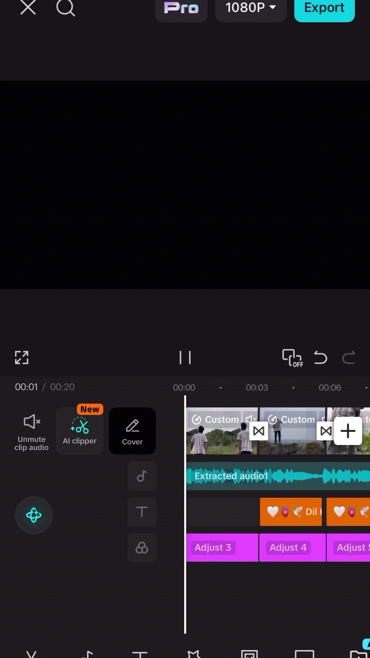 Cap cut editing