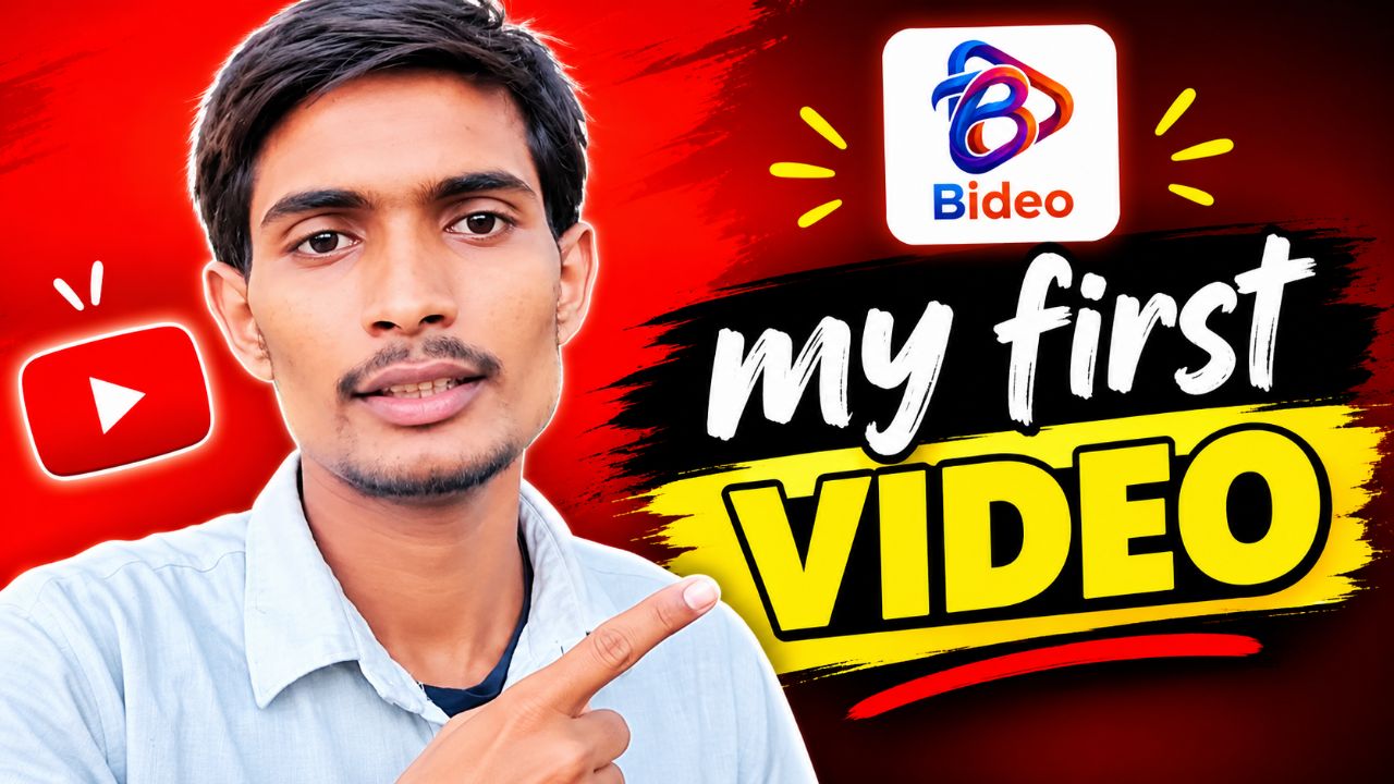 My First Video ❤️ | First Video on Bideo | #FirstVideo #Video