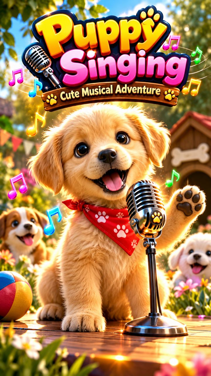 🐶🎤 Puppy ने पकड़ा Mic और शुरू कर दी Singing! 😂🎶 | Cute Puppy Singing