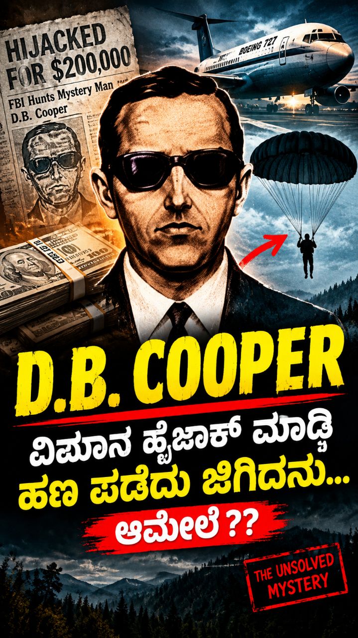D.B. Cooper: The Man Who Vanished After Hijacking a Plane 😱
