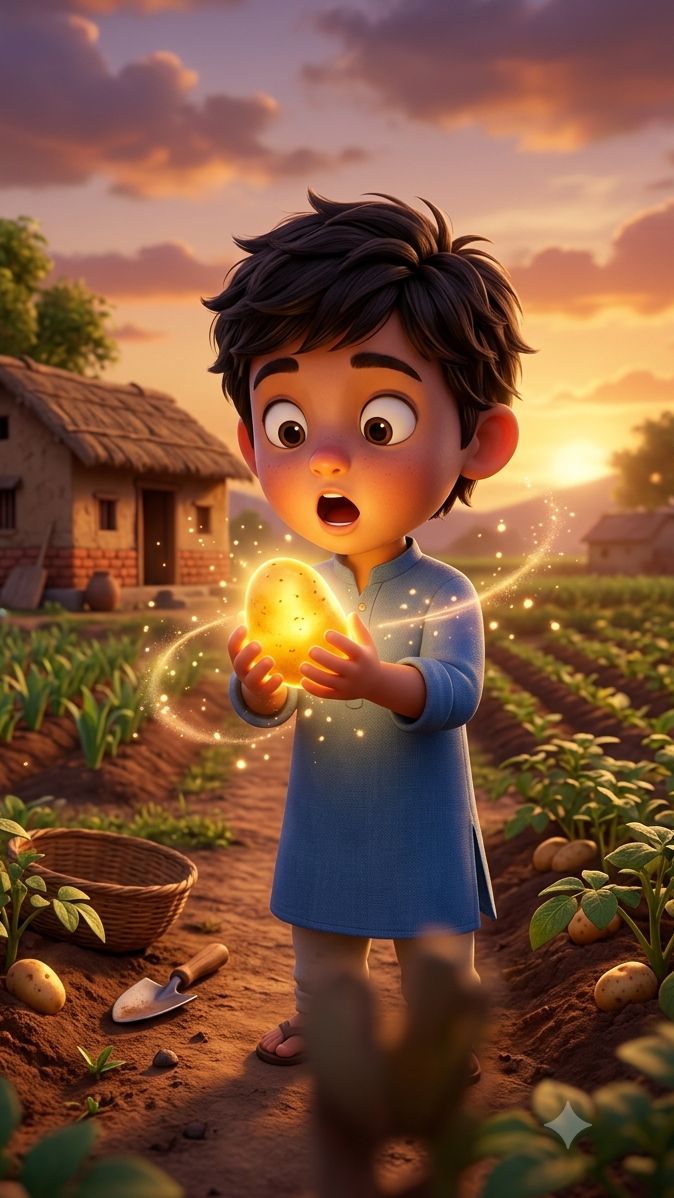 🪄 जादुई आलू 🥔 । Magical Potatoes । कार्टून विडियो।