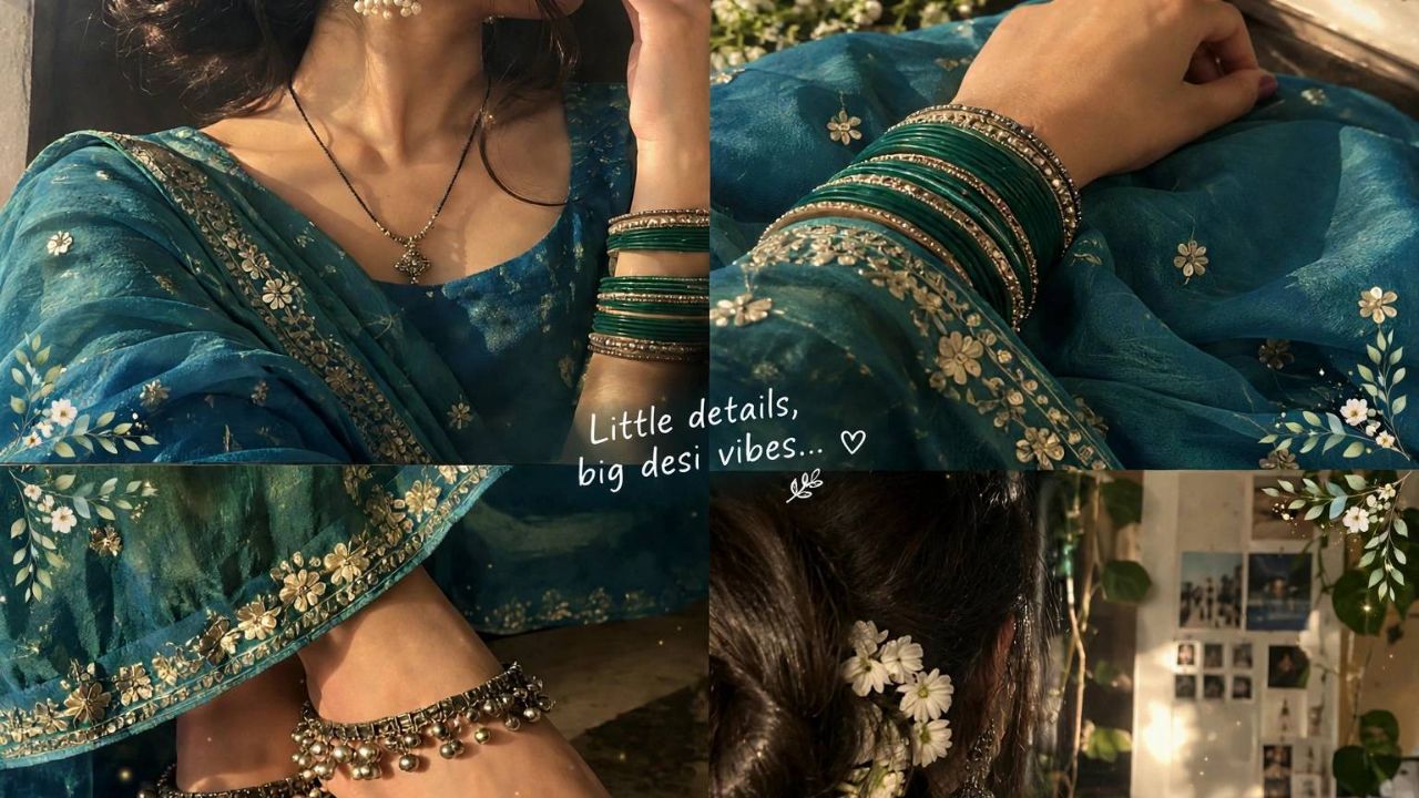 Desi vibe.. 7 colour 1 Vibes! Little deatails,big desi vibes ..@Bideo .....