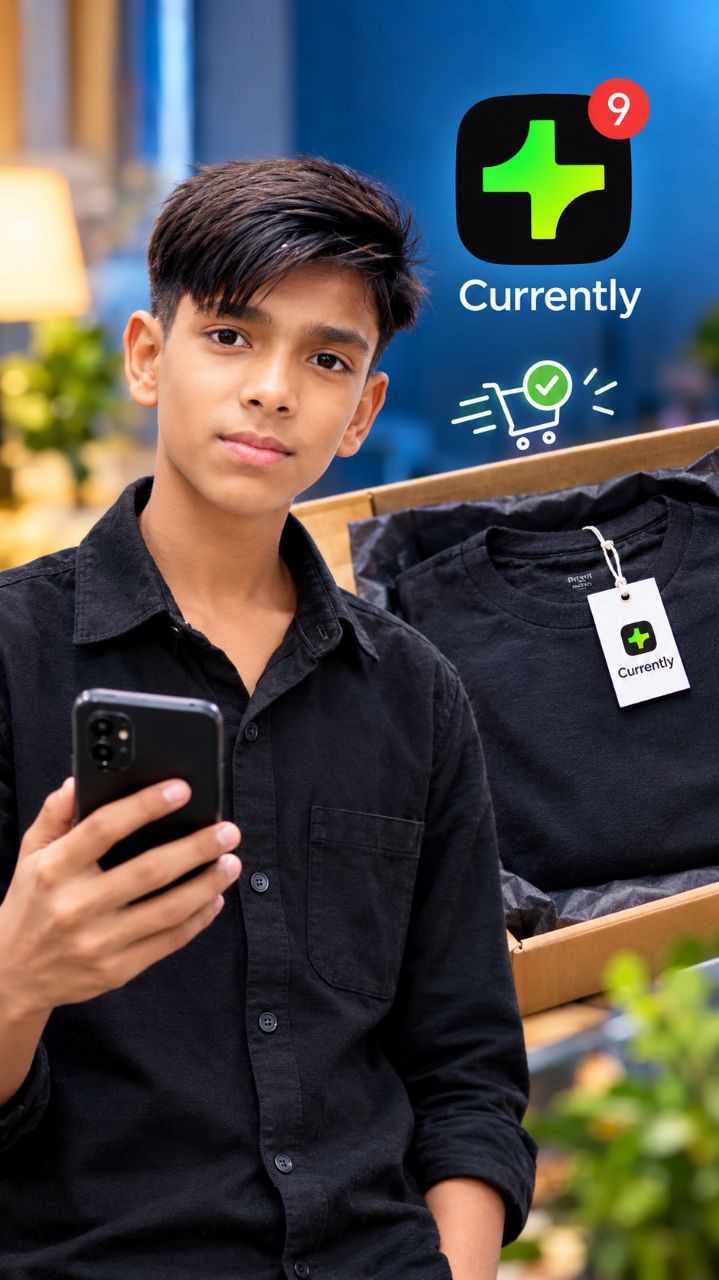 Currently App से T-Shirt Order किया 😍  T-Shirt Quality & Honest Review #SHANUKASAFAR
