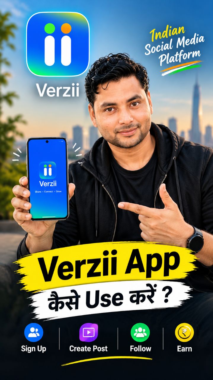 Verzii App क्या है? 🇮🇳 भारत का अपना Social Media Platform | Verzii App Review #SHANUKASAFAR