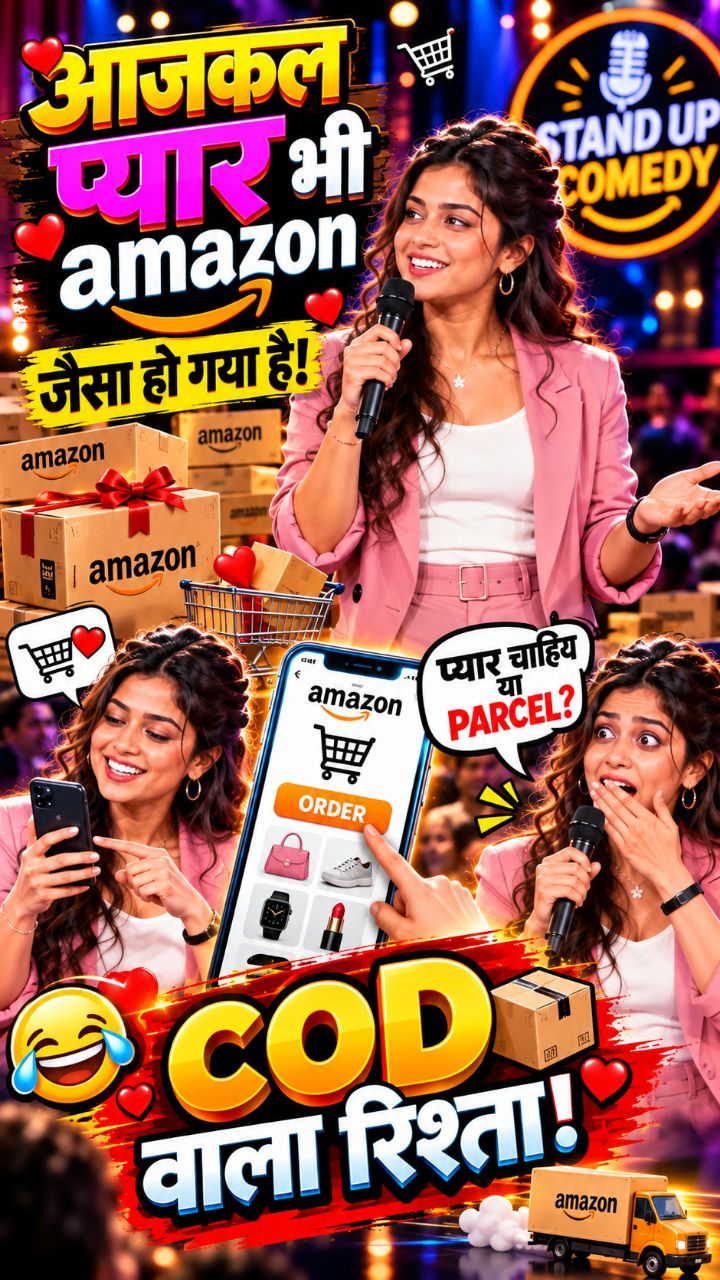 आजकल प्यार भी Amazon जैसा हो गया है 😂📦 | COD वाला रिश्ता! #shorts