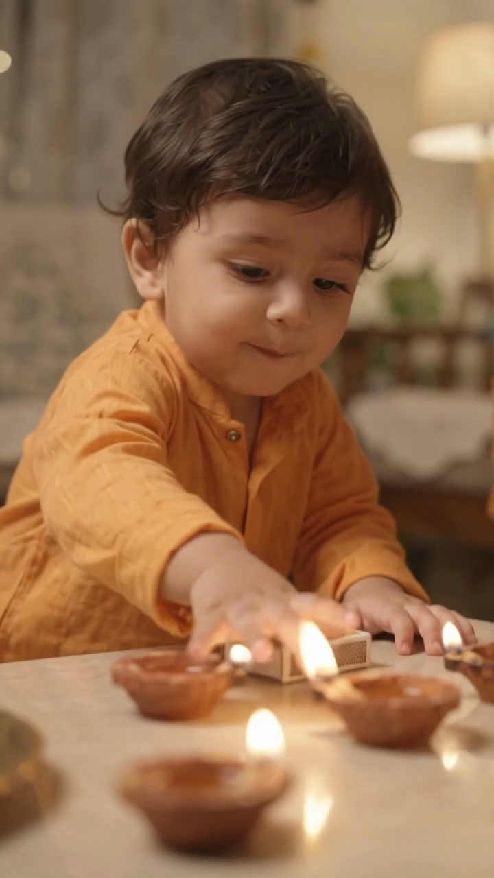 "अब्बू, दिया मैं जलाऊँगा!" 🪔😂 | Super Cute Baby Diwali Comedy