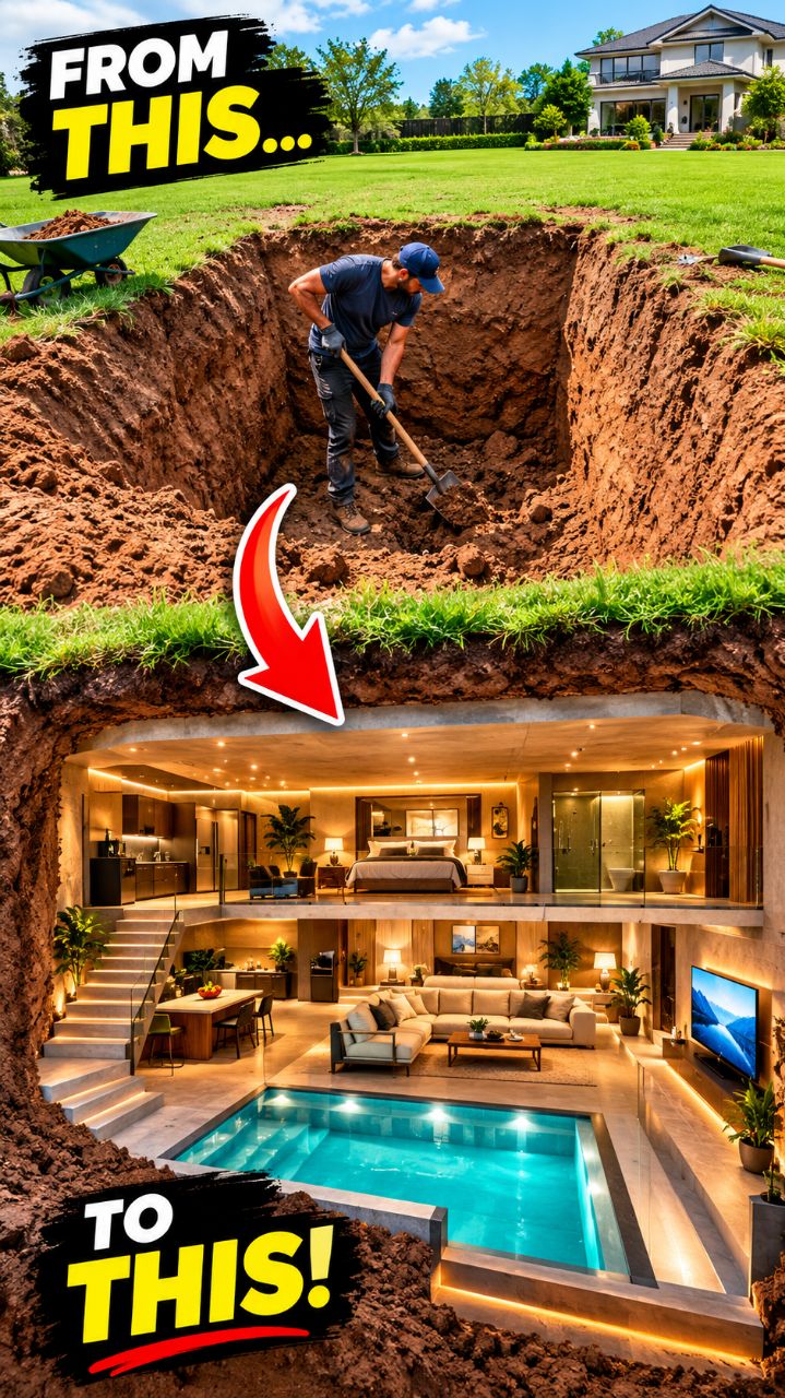 He Dug a Hole… Then Built an Incredible Underground Luxury Home! 😱