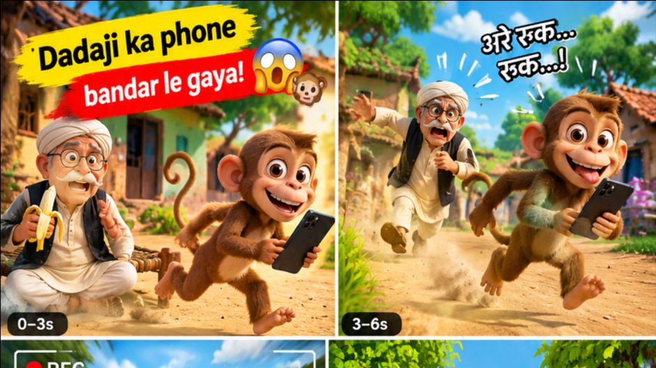 🐒 Bandar Ki Selfie Hui 100M Viral! 🔥😂