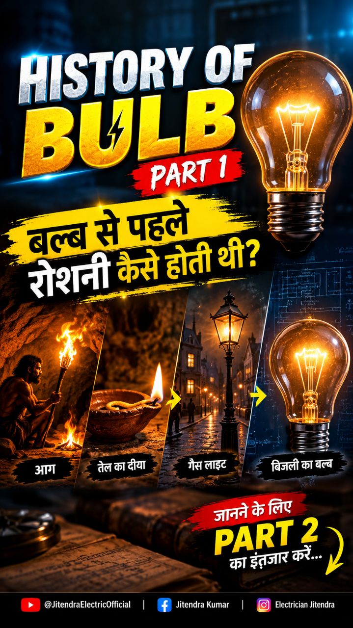बल्ब से पहले रोशनी कैसे होती थी? 💡😱 | History of Bulb Part 1