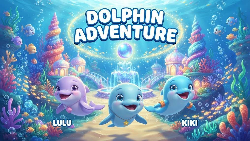 Dolphin Friends Adventure 🐬🌊 | Magical Underwater Journey | Kids Story | 3D Cartoon
