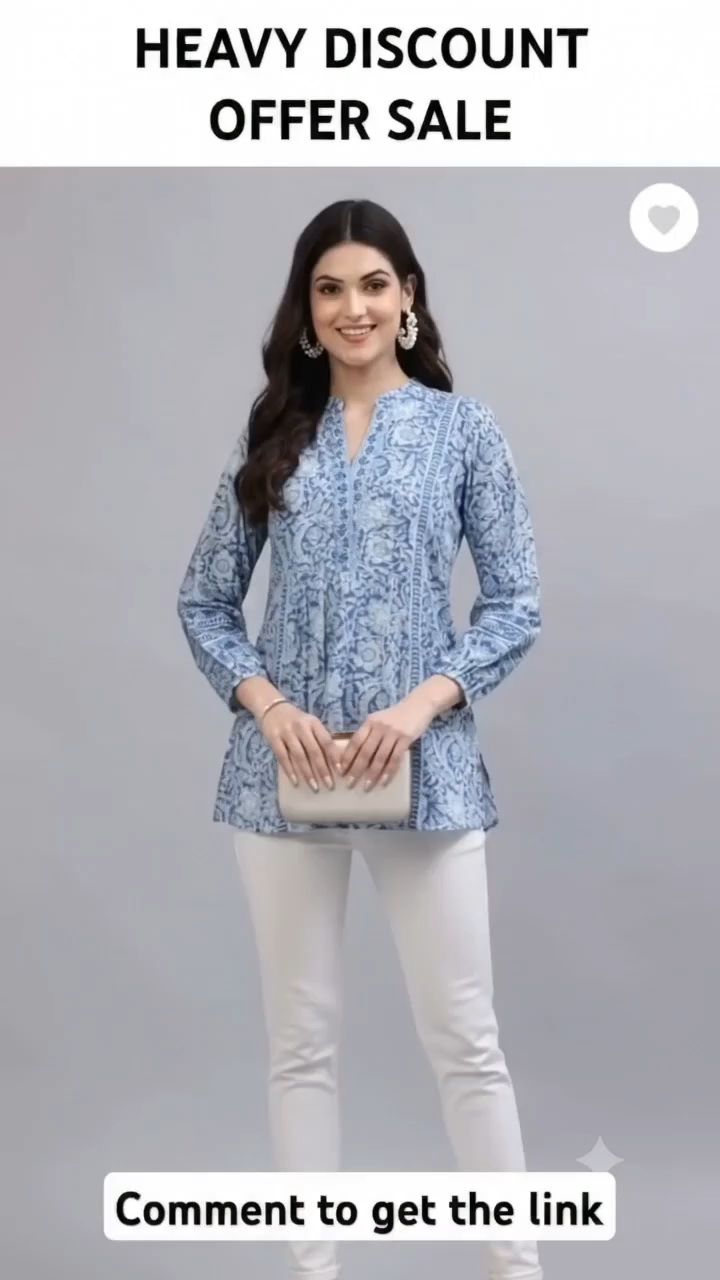 Blue Kurti Look 💙 | Stylish Fashion 😍 #Kurti #Fashion #Shorts #DailyFashionDeals