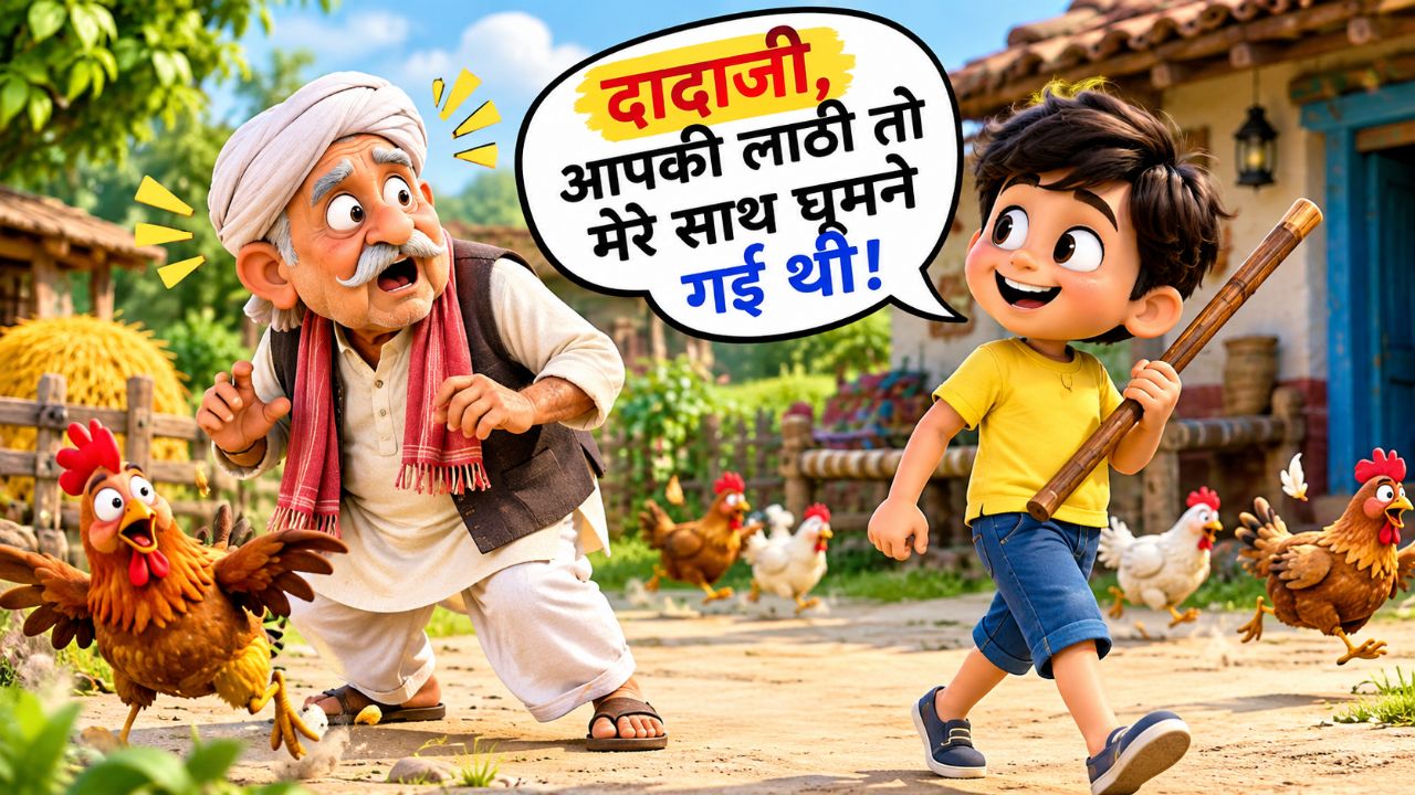 गाँव का शरारती पोता 😂