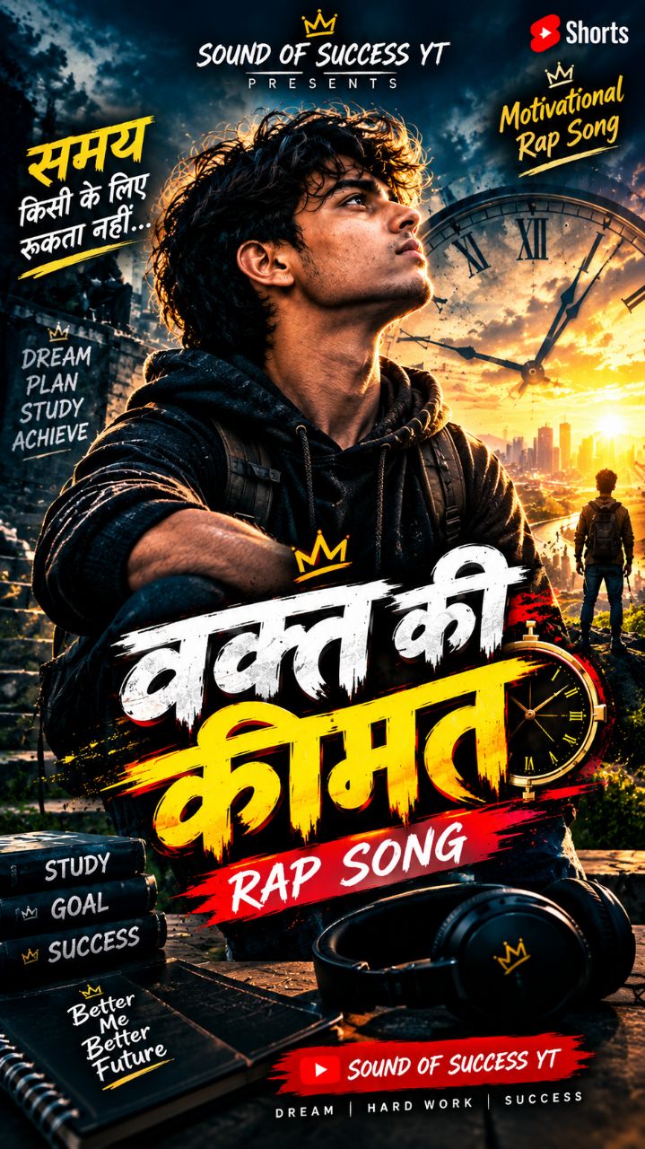वक्त की कीमत ⏳🔥 | Powerful Motivational Rap | Hindi Motivation #Shorts#Rap