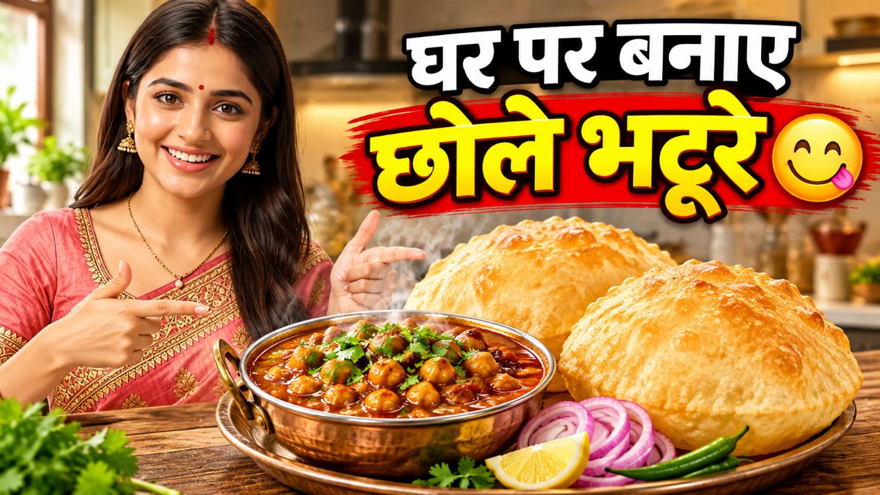 घर पर बनाएं छोले भटूरे