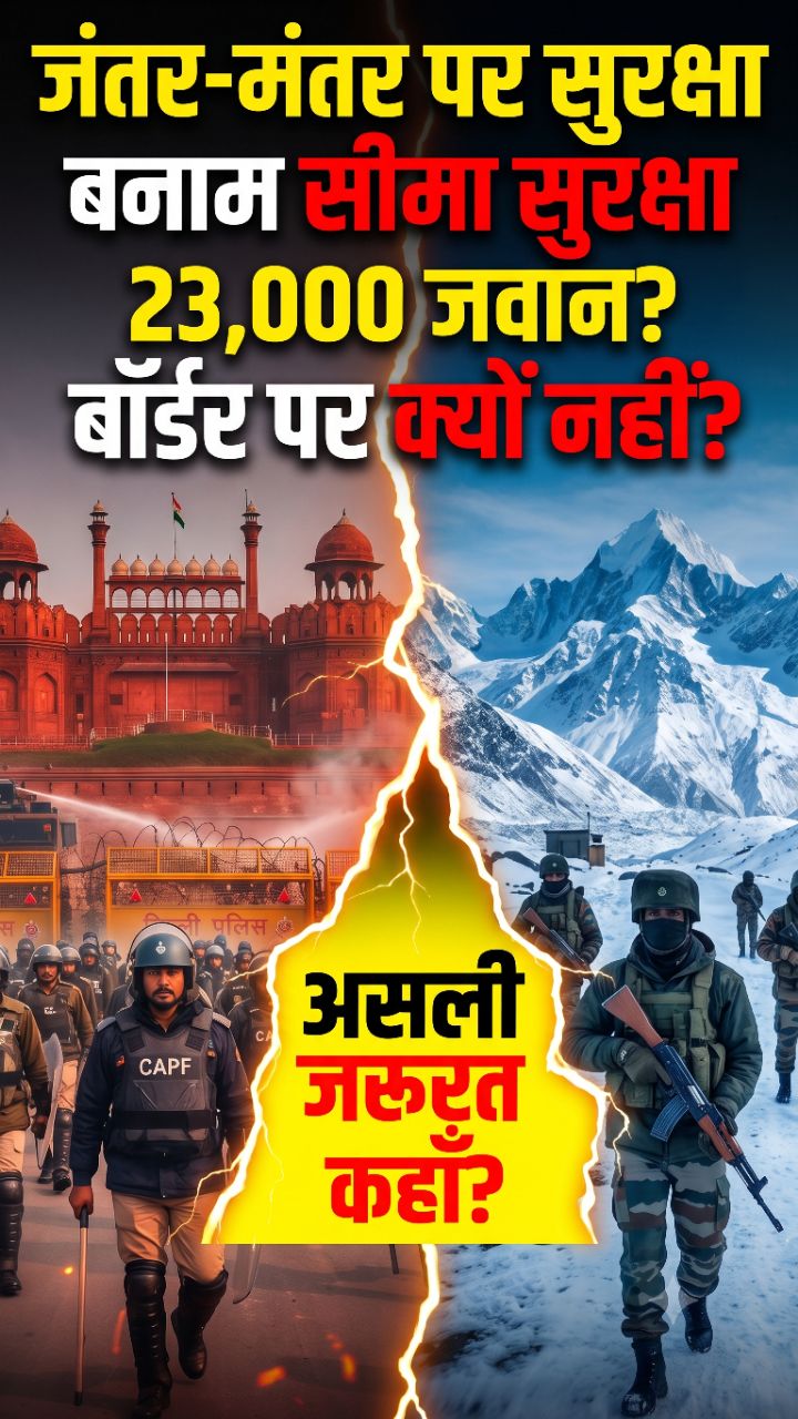 "जंतर-मंतर पर भारी विरोध प्रदर्शनों की आशंका, दिल्ली पुलिस की मदद के लिए 23,000 CAPF जवान तैनात ?