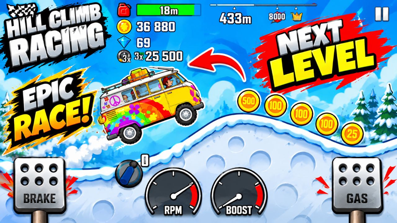 NEXT LEVEL! 🔥 Snow Hill Climb Racing Gameplay 😱🚐 | Epic Race