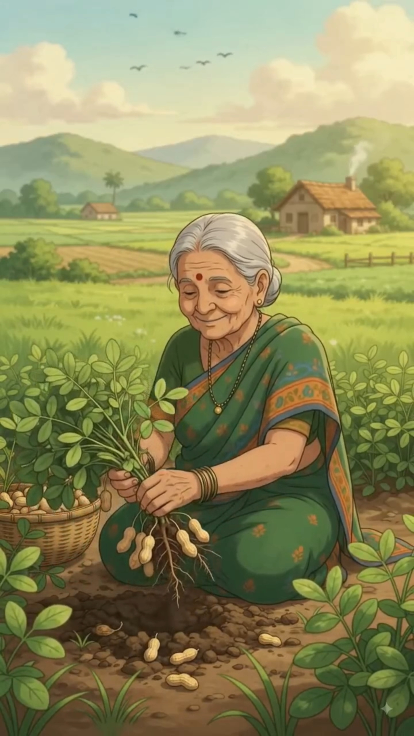 दादी ने खेत से निकाली मूंगफली और बना दी गुड़ वाली चिक्की 🥜❤️ | गाँव का देसी स्वाद 🏡✨
