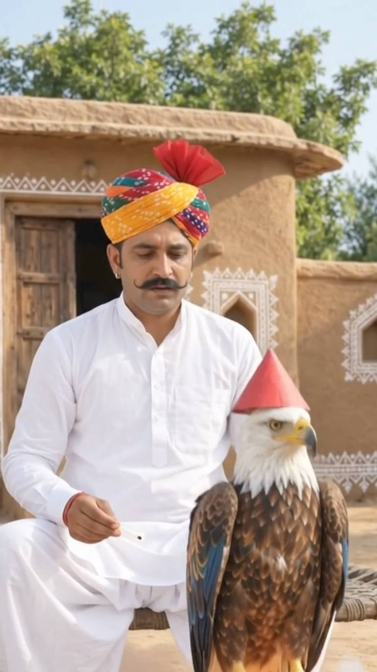 जादुई बजरंगी बाज रॉकेट! 🦅✨ राजस्थानी अंदाज़ में आसमान की उड़ान | Cinematic Eagle Rocket #Shorts