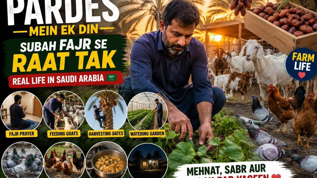 From Fajr to Night on a Saudi Farm 🇸🇦 | Real Life in Saudi Arabia | Farm Life