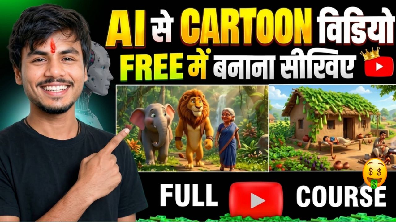 Ai से Cartoon बनाना सीखिए | cartoon video kaise banaye | ai video kaise banaye | hl