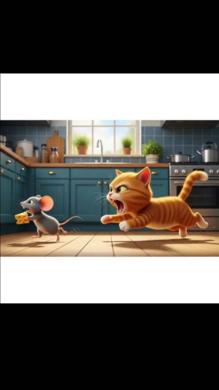 बिल्ली और चूहे की मजेदार लड़ाई 😂🐱🐭 | Funny Cartoon Shorts