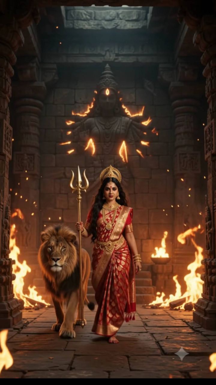 Durga maa aagman