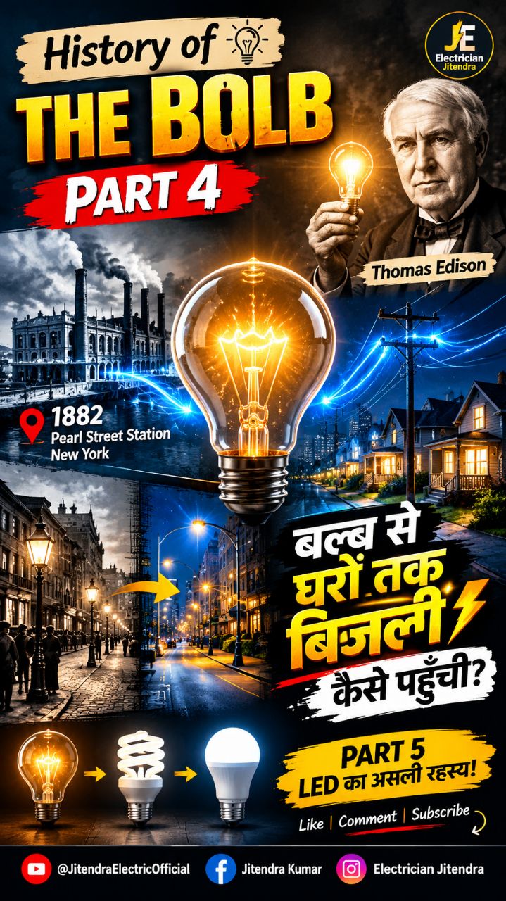💡 Bulb का इतिहास Part 4 😱 | बिजली के बल्ब की असली कहानी! #Shorts