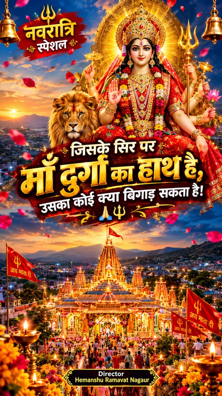 🙏🔱 सच्चे मन से बोलो — जय माता दी! 🌺❤️
माँ दुर्गा की कृपा सभी भक्तों पर बनी रहे। आप किस माता रानी