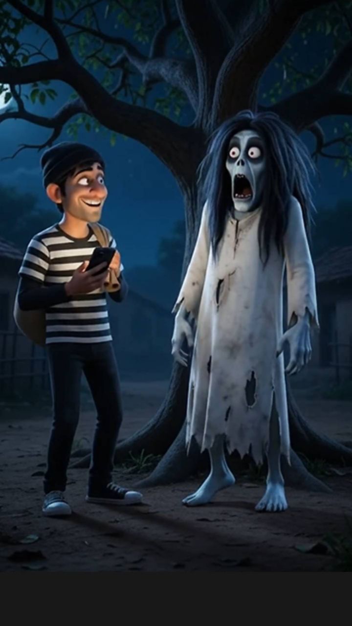 👻😂 चोर की मुलाकात भूत से हो गई! फिर देखो क्या हुआ 🤣 | Funny Horror Comedy