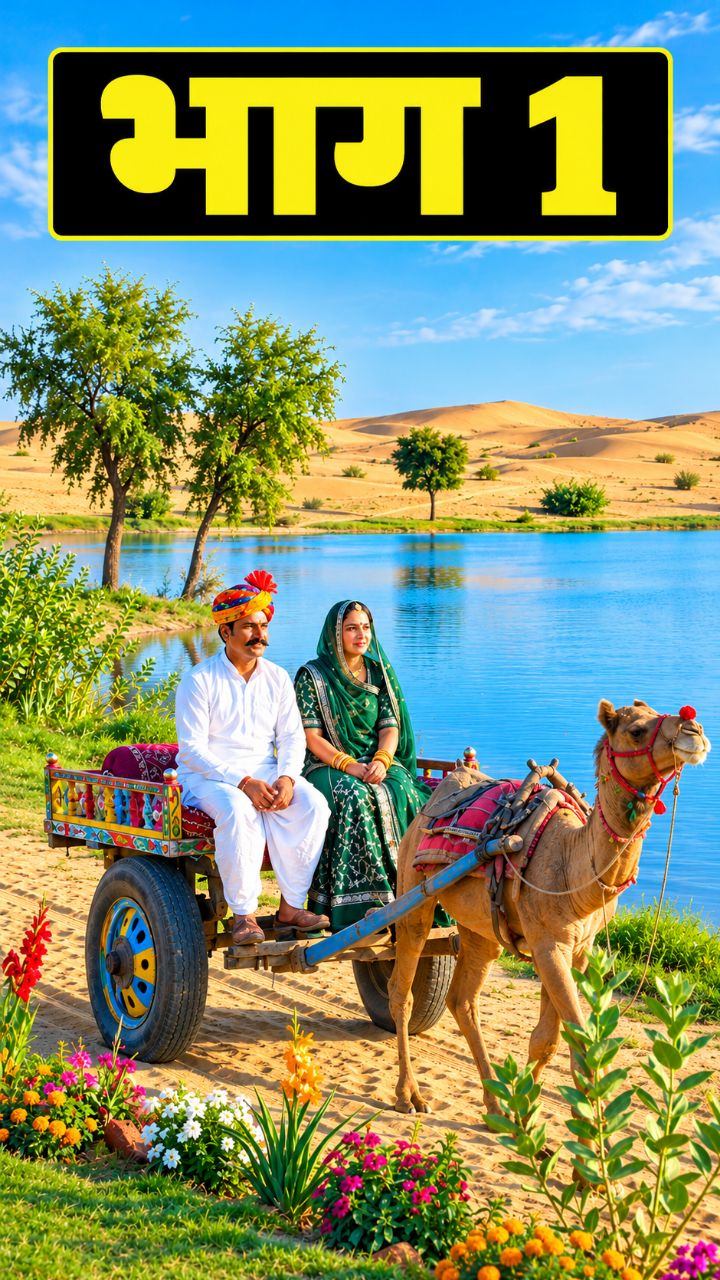 "रेगिस्तान के बीचों-बीच मिला अनमोल तोहफा! 🌅✨"