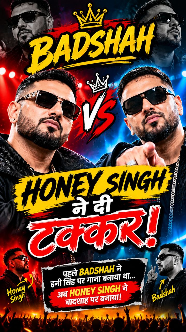 😎Honey Singh ne Badshah ko di Takkar 😭