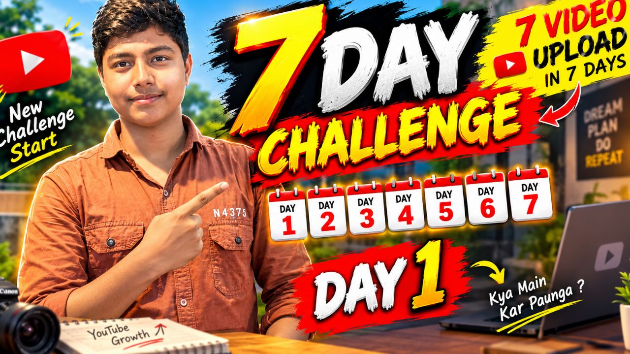 7 ଦିନରେ 7ଟି ଭିଡିଓ ଅପଲୋଡ୍ ଚ୍ୟାଲେଞ୍ଜ 🔥 | Day 1 | Odia YouTuber