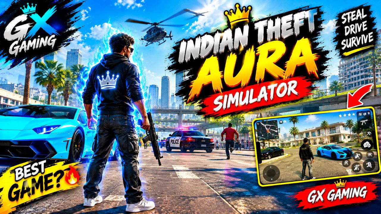😈 Indian Theft Aura Simulator Gameplay 🔥 | GX Gaming