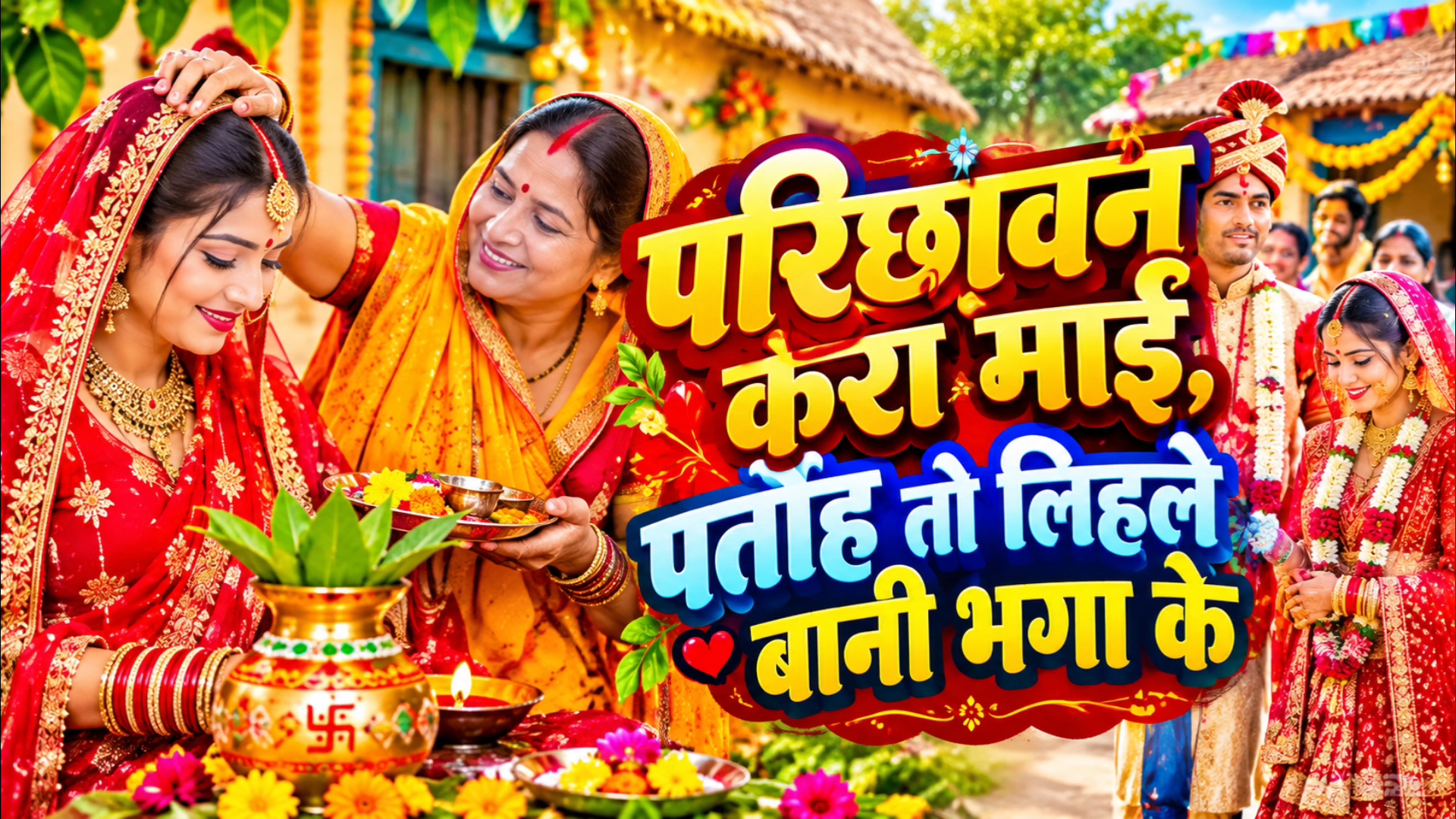 परिछावन करा माई,पतोह तो लिहले बानी भगा के।