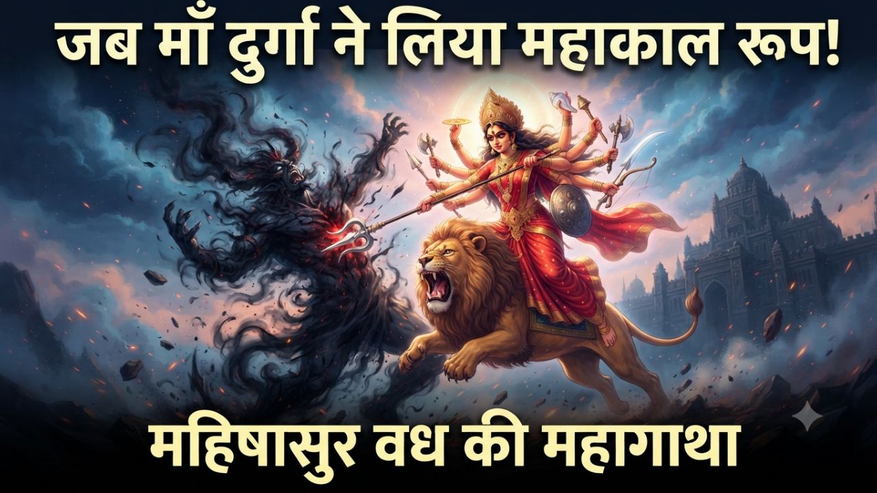 जब माँ दुर्गा ने लिया महाकाल रूप! महिषासुर वध की रहस्यमयी गाथा | Navratri Special | VM Bhakti Ras