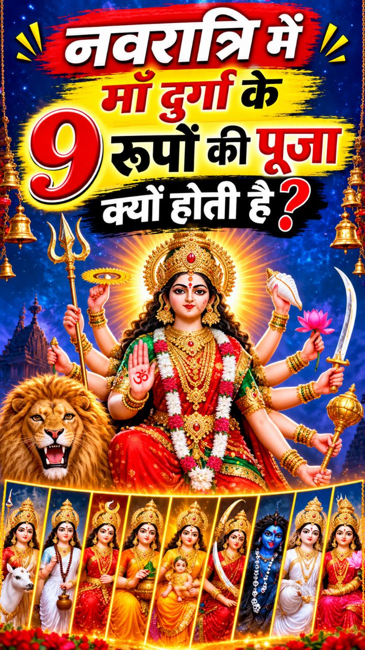 नवरात्रि में माँ दुर्गा के 9 रूपों की पूजा क्यों होती है? 🙏🚩 #shorts