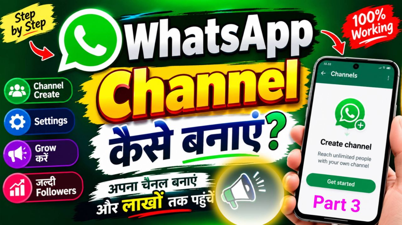 WhatsApp Channel Kaise Banaye 2026 🔥 | WhatsApp पर अपना चैनल कैसे बनाएं?  Part 3