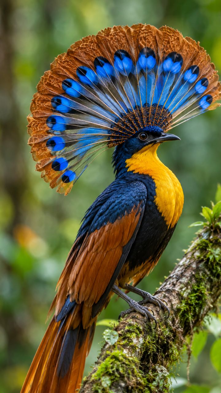 Majestic Exotic Bird Showcasing Spectacular Royal Crest Display
 * Incredible Colorful Crested Bird