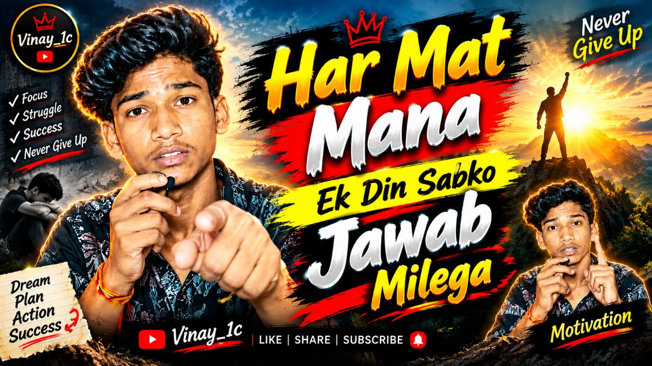 🔥 Har Mat Maan 💪 Ek Din Sabko Jawab Milega | Powerful Hindi Motivation | Never Give Up 🔥