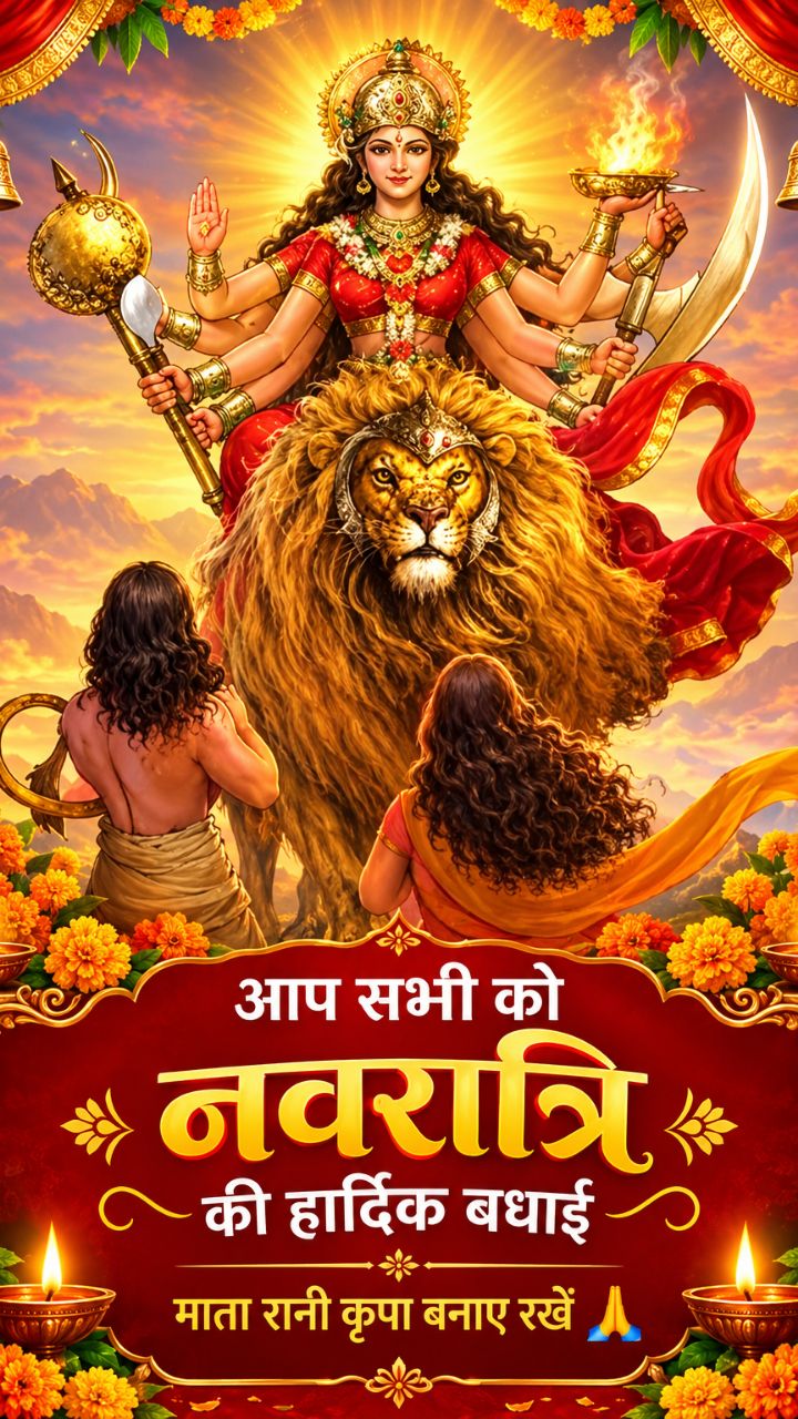 नवरात्र पर्व की हार्दिक बधाई