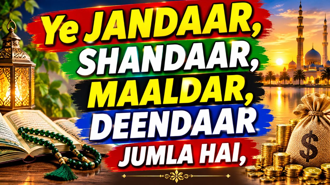 Title: Ye Jaandaar Shaandaar Maaldaar Deendaar Jumla Hai 🤲