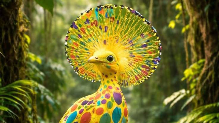 Uniq color birds