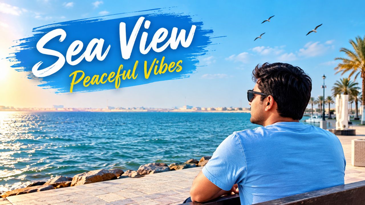 Beautiful Sea View 🌊 | Peaceful Ocean Vibes | Seaside Vlog in 4K #SHANUKASAFAR