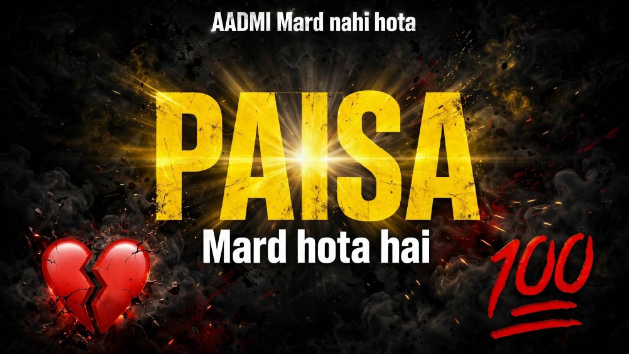 PAISA Mard Hota Hai | Aadmi Mard Nahi Hota | Heart Touching Reality 💔💯