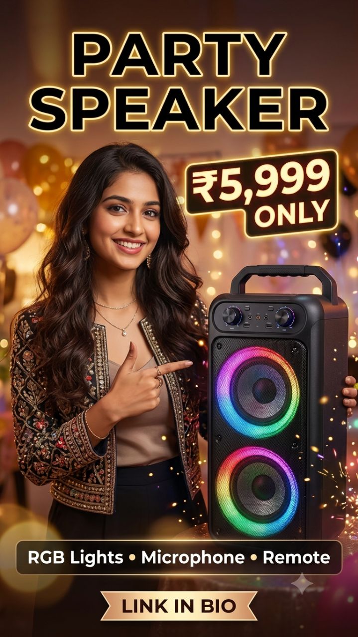 🎶🔥 Upgrade Your Party with This RGB Party Speaker! 🔥🎶