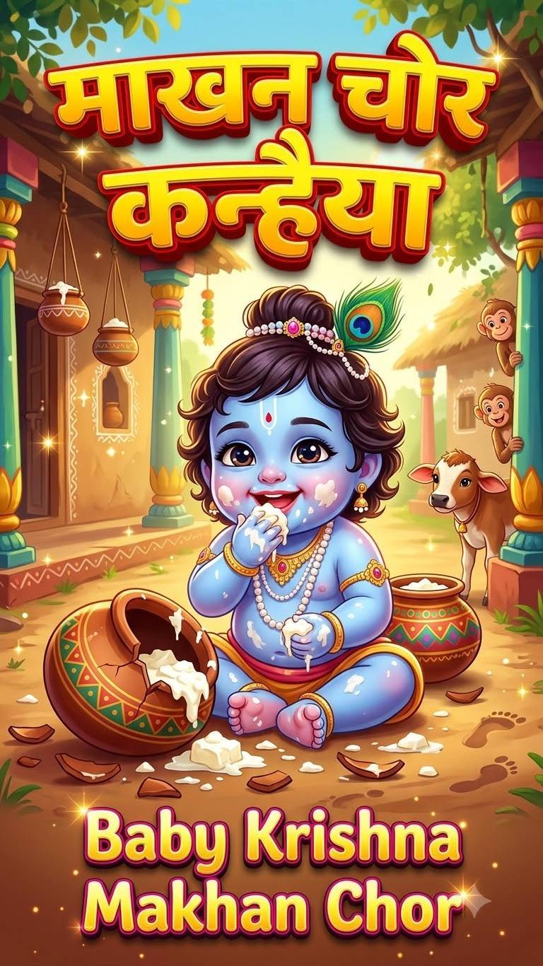 कृष्ण कन्हैया माखन चोर#trending shot
