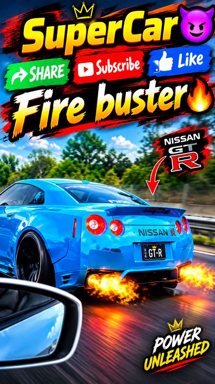 Nissan GTR 🔥 Fire Buster 😈 #Shorts #Shorts #gaming #comedy #Short